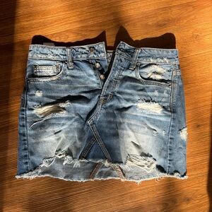 american eagle size 4 jean skirt